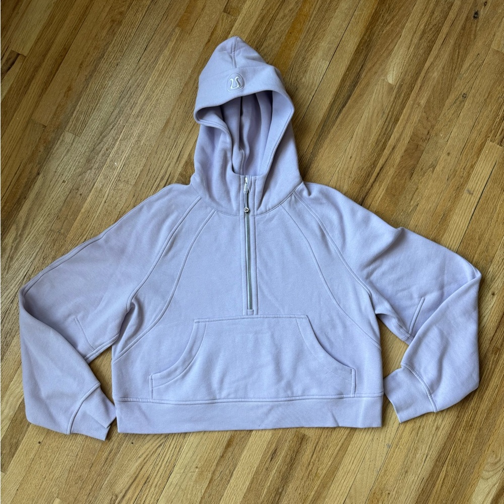 lululemon athletica Lavender Half-Zip Hooded Sweatshirt
